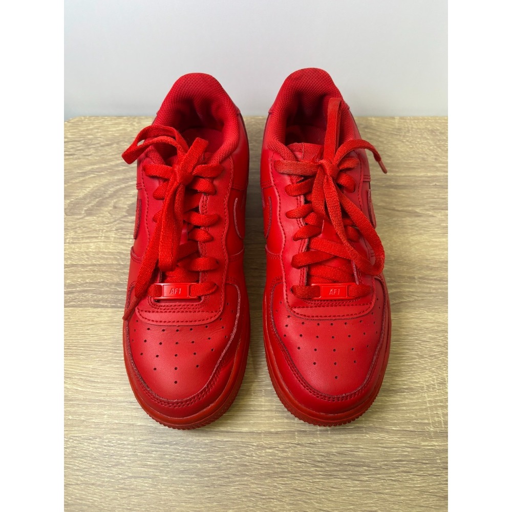 Nike Air Force 1 LV8 GS Kids University Red Sneakers Size 5.5Y DM8875-600